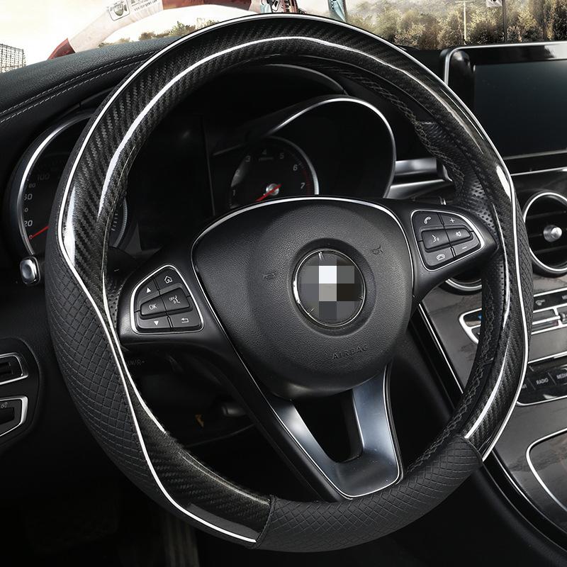 ハンドルカバー O型 ステアリング カバー マイクロファイバーレザー カーボン調 自動車 普通車 内装用品 ドライビング 四季 おしゃれ 男女兼用 インテリア Xrxsunying711 F I T 1号店 通販 Yahoo ショッピング