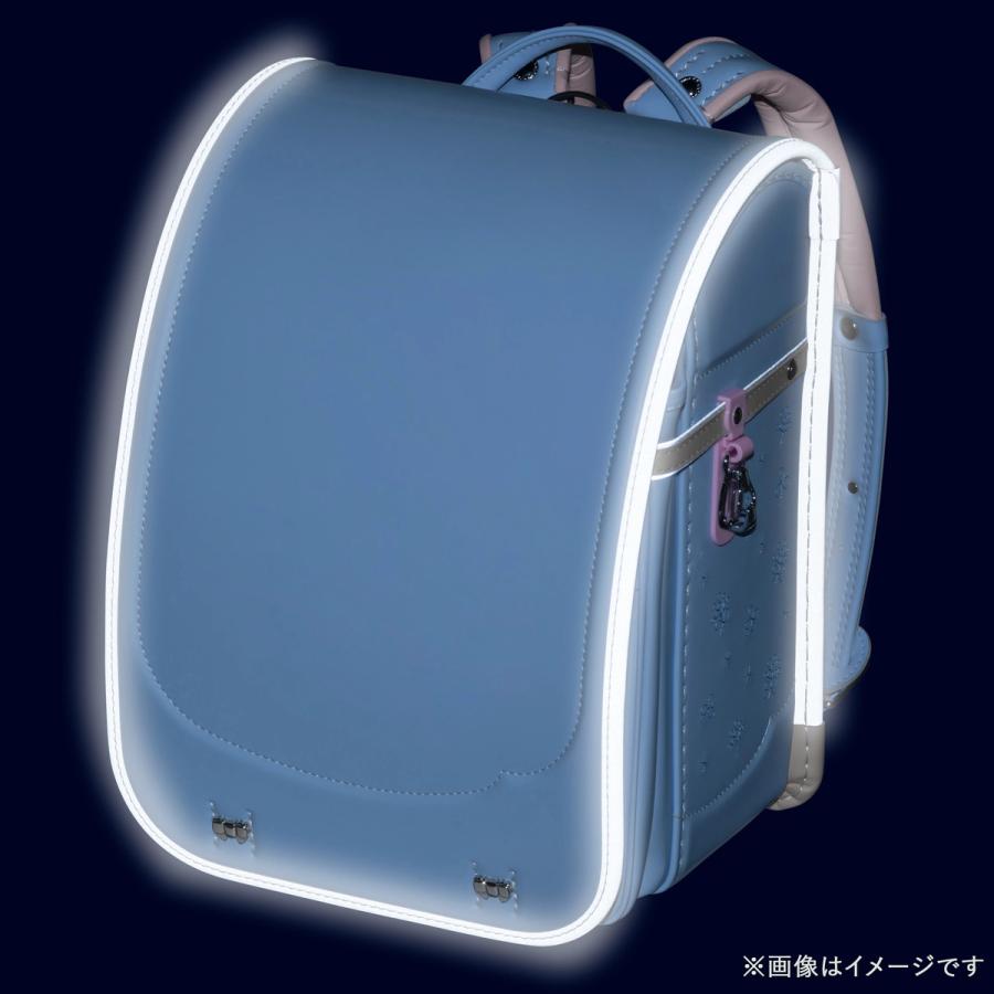 【早割10％OFF】フィットちゃん ランドセル  シュシュ・フローラ軽量 安ピカッ 楽ッション 女の子 2027年 日本製 国産 A4 フラットファイル対応 FIT-249AZRLの画像