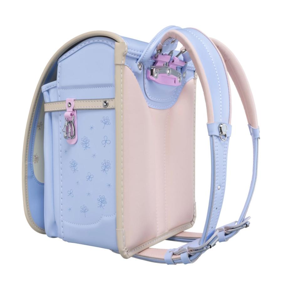 【早割10％OFF】フィットちゃん ランドセル  シュシュ・フローラ軽量 安ピカッ 楽ッション 女の子 2027年 日本製 国産 A4 フラットファイル対応 FIT-249AZRLの画像