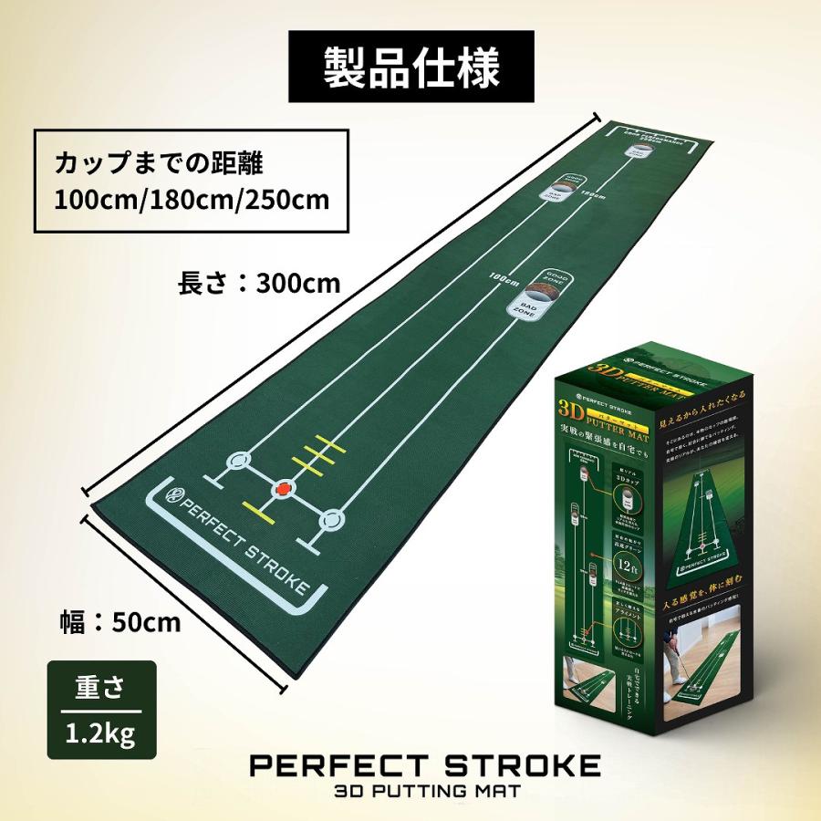 トリッカル　バター　マット パーフェクトストローク公式 3Dパターマット プロコーチ推薦 パター