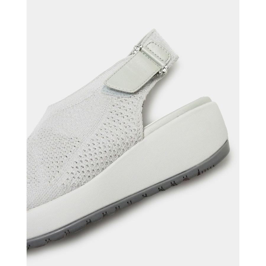 1206【新品】fitfit シアーニットサンダル コンフォート 黒 22.5 fitfit サイズ交換送料無料 外反母趾 厚底シアーニットサンダル