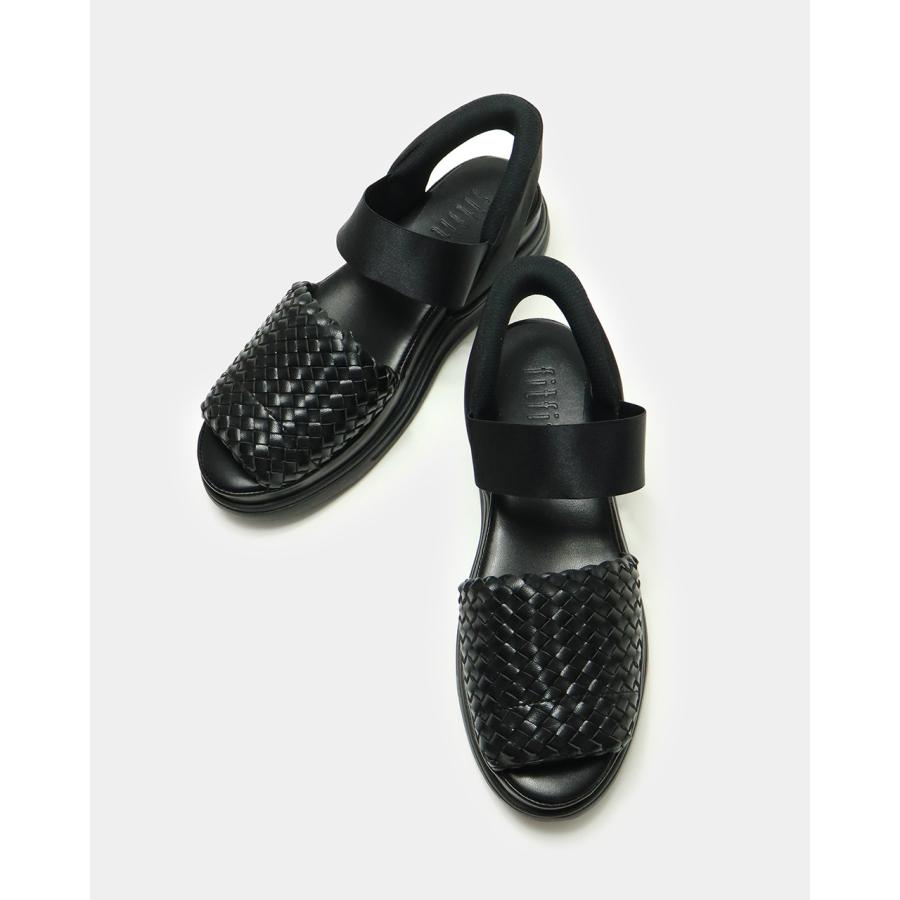 フィットフィット fitfit メッシュ 皮革 未使用 23cm 黒 春夏 fitfit（フィットフィット） 8%OFF サイズ交換送料無料 サンダル 痛く