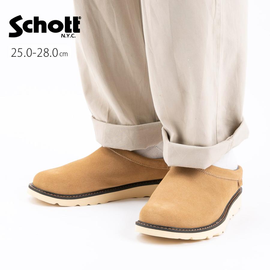 Schott N.Y.C（ショット） Schott メンズ サボサンダル スエード