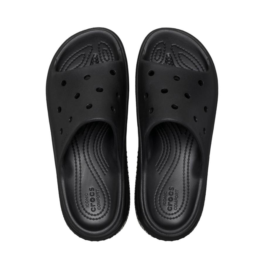 クロックス CROCS レディースサンダル STOMP SLIDE ストンプ スライド (BLK) 209348　フィットハウス｜fithouse｜06