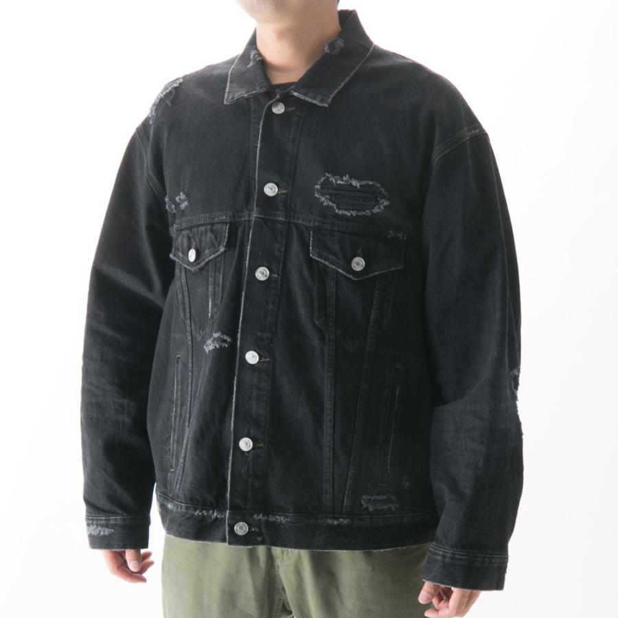 バレンシアガ　デニムジャケット BALENCIAGA バレンシアガ RELAXED-FITTING DENIM JACKET ロゴ総