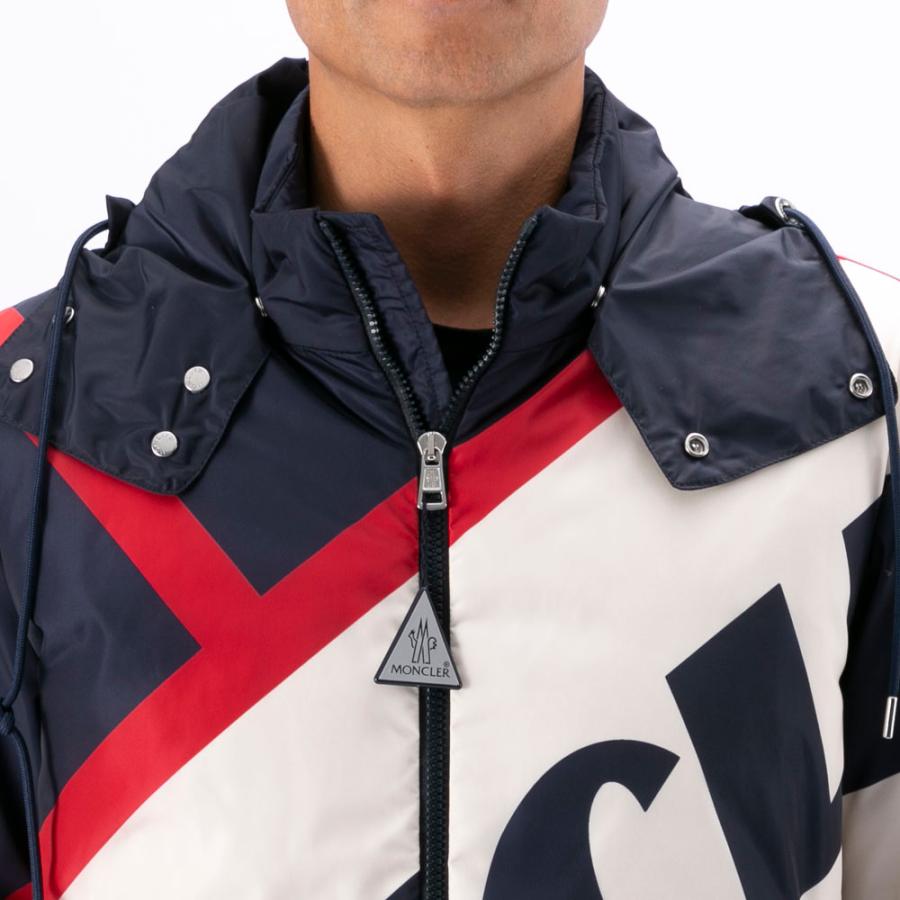 モンクレール MONCLER メンズアウター BERT バート BIGロゴ フーデッド ダウンジャケット　フィットハウスの画像