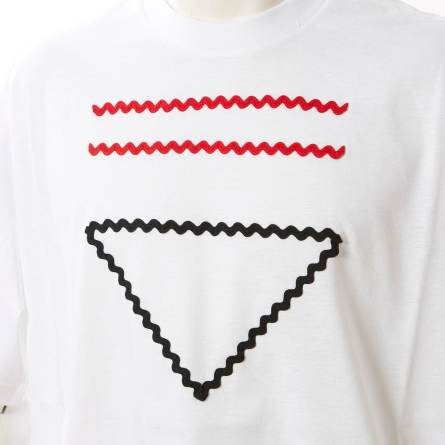 PRADA プラダ メンズトップス JERSEY ▽ロゴTシャツ UJN847-12VU PRADA プラダ メンズトップス JERSEY ▽ロゴTシャツ UJN847-12VU