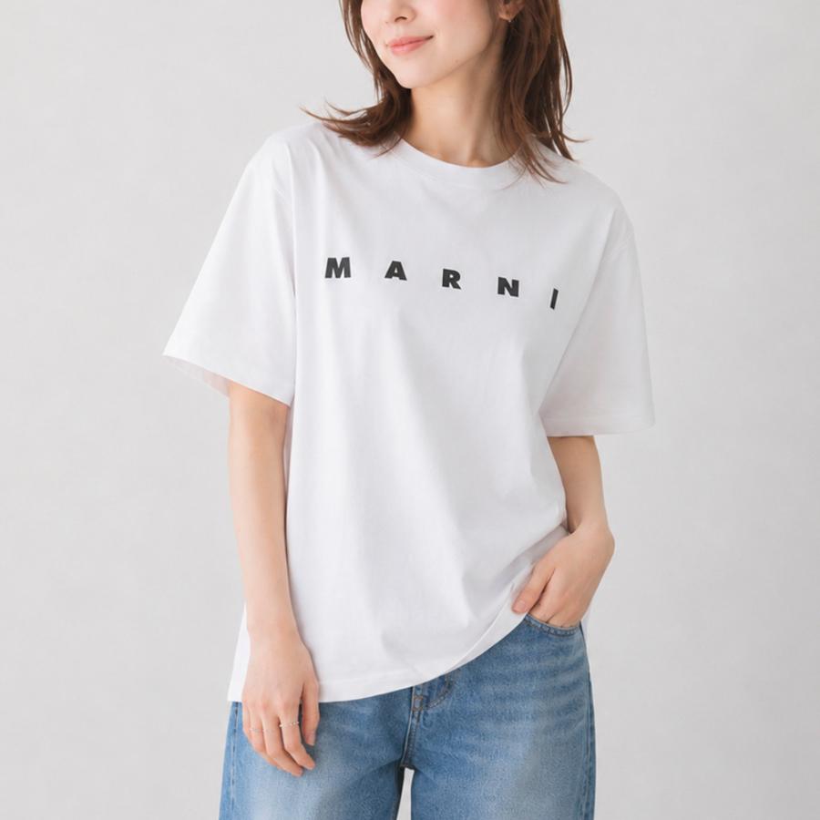 MARNI（マルニ） マルニキッズ レディーストップス 胸ロゴプリントT