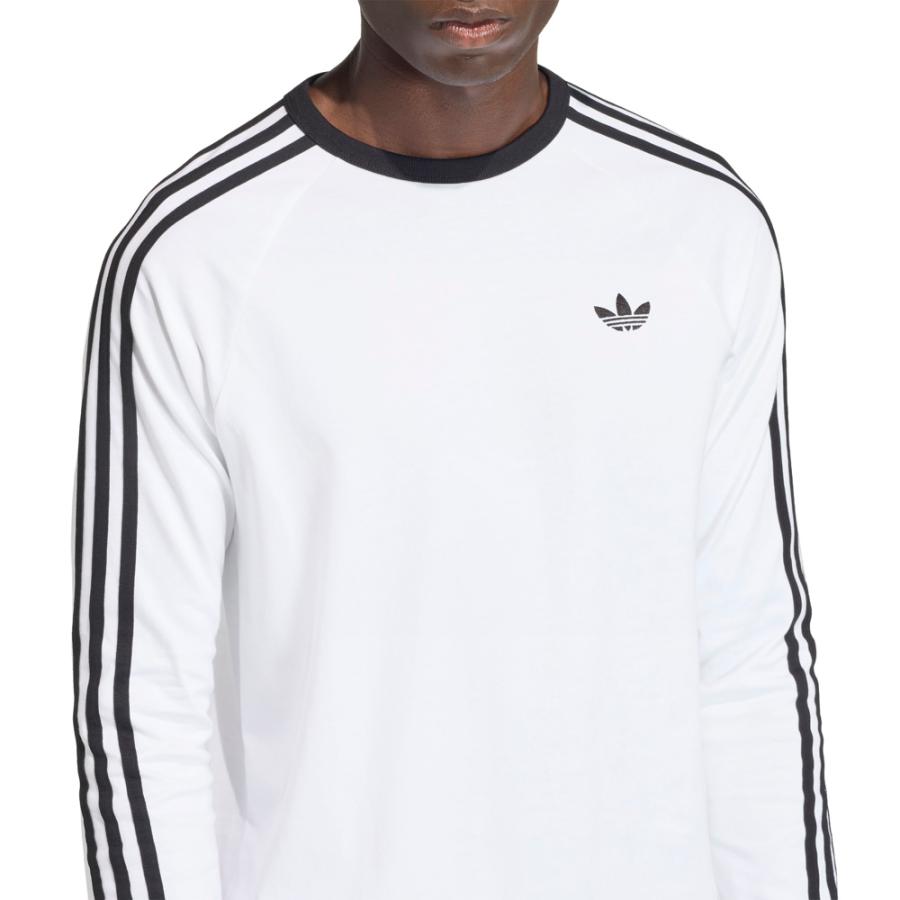 【 Lサイズ】adidas 新品タグ付  3ストライプ ロングTシャツホワイト adidas（アディダス） tシャツ エッセンシャルズ プラス ルーズ