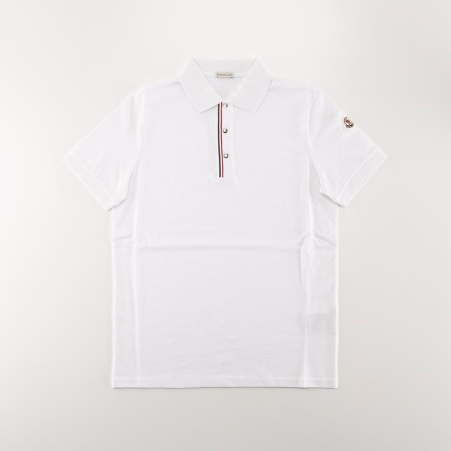 モンクレール　ポロシャツ　Mサイズ　ホワイト　国内正規品 MONCLER モンクレール トップス シャツ ポロシャツ ポロ 半袖