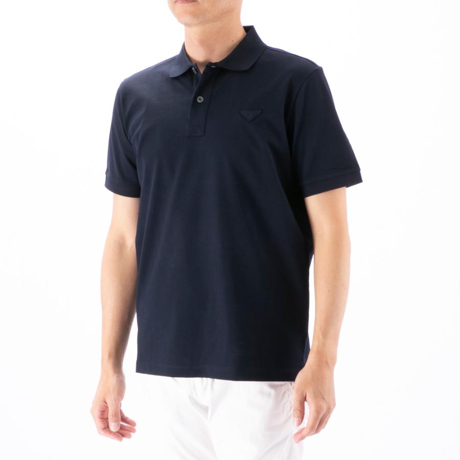 【美品】プラダ ロゴピケポロシャツ S　Tシャツ PRADA（プラダ） メンズトップス PIQUET ピケ 半袖ポロシャツ UJN444