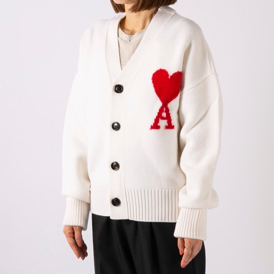 アミパリス AMI PARIS レディーストップス DE COEUR CARDIGAN アミパリス AMI PARIS レディーストップス DE COEUR CARDIGAN