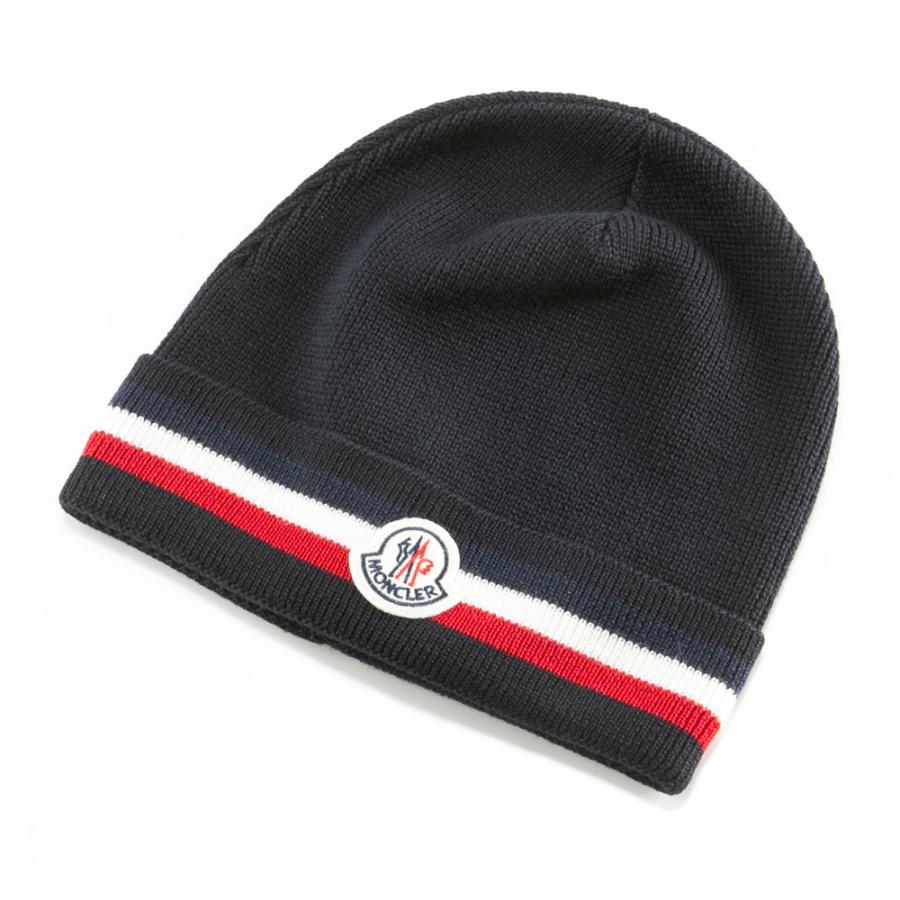 MONCLER（モンクレール） 帽子 トリコカラー ニット帽 3B000.45.A9575