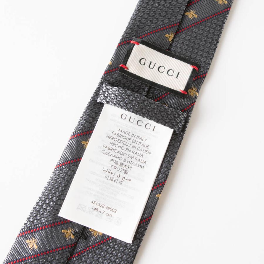 GUCCI（グッチ） ネクタイ ビーロゴストライプ 451528LABOUR フィット