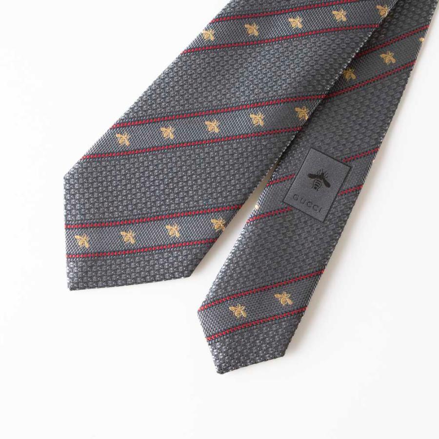 GUCCI（グッチ） ネクタイ ビーロゴストライプ 451528LABOUR フィット