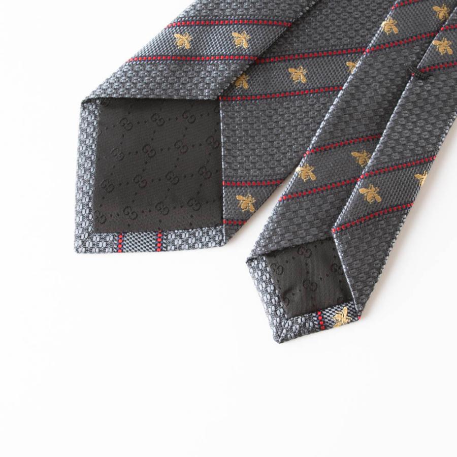 GUCCI（グッチ） ネクタイ ビーロゴストライプ 451528LABOUR フィット