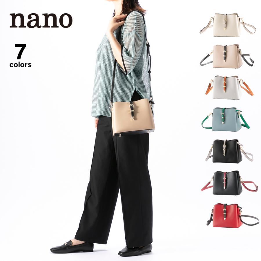 nano ナノ センターバックル 金具 ショルダーバッグ 斜め掛け おしゃれ