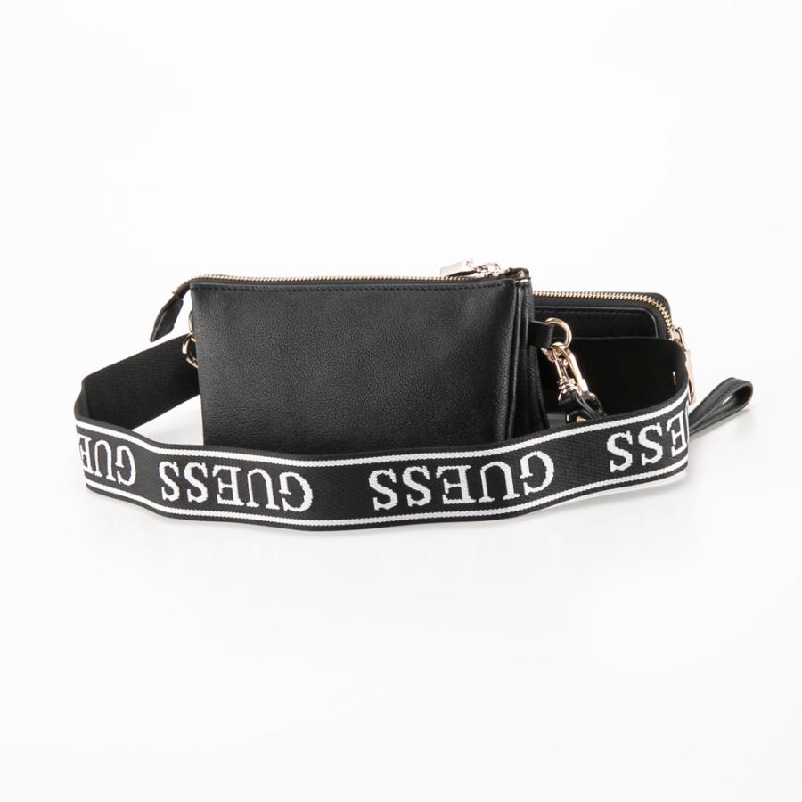 our フィットショルダーバッグ GUESS（ゲス） ショルダーバッグ LATONA Mini Triple Compartment Top