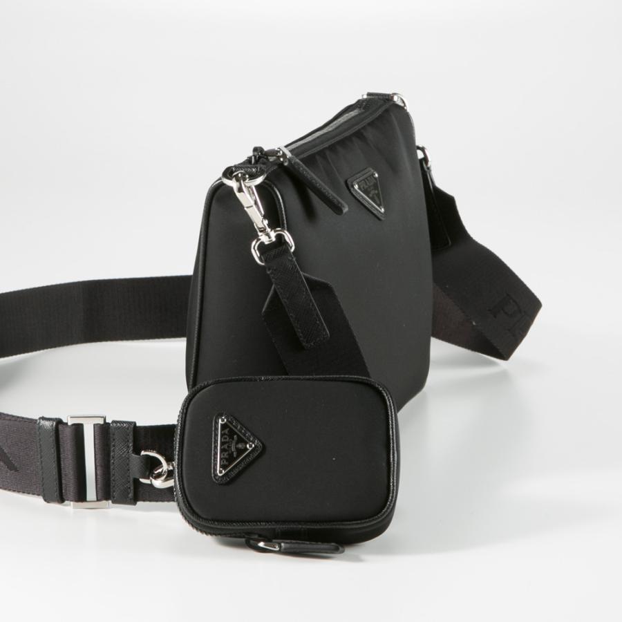 プラダ PRADA ショルダーバッグ ReNylon+SAFFIANO 横型ショルダー  