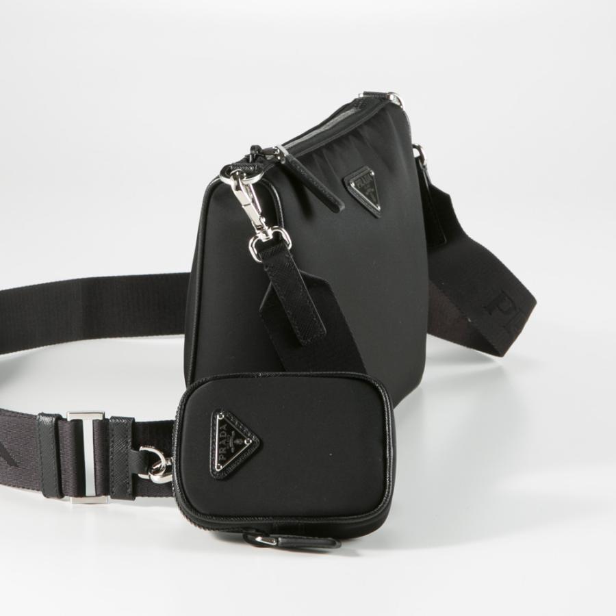 PRADA プラダ ショルダーバッグ ReNylon+SAFFIANO 横型 PRADA プラダ ショルダーバッグ ReNylon+SAFFIANO 横型