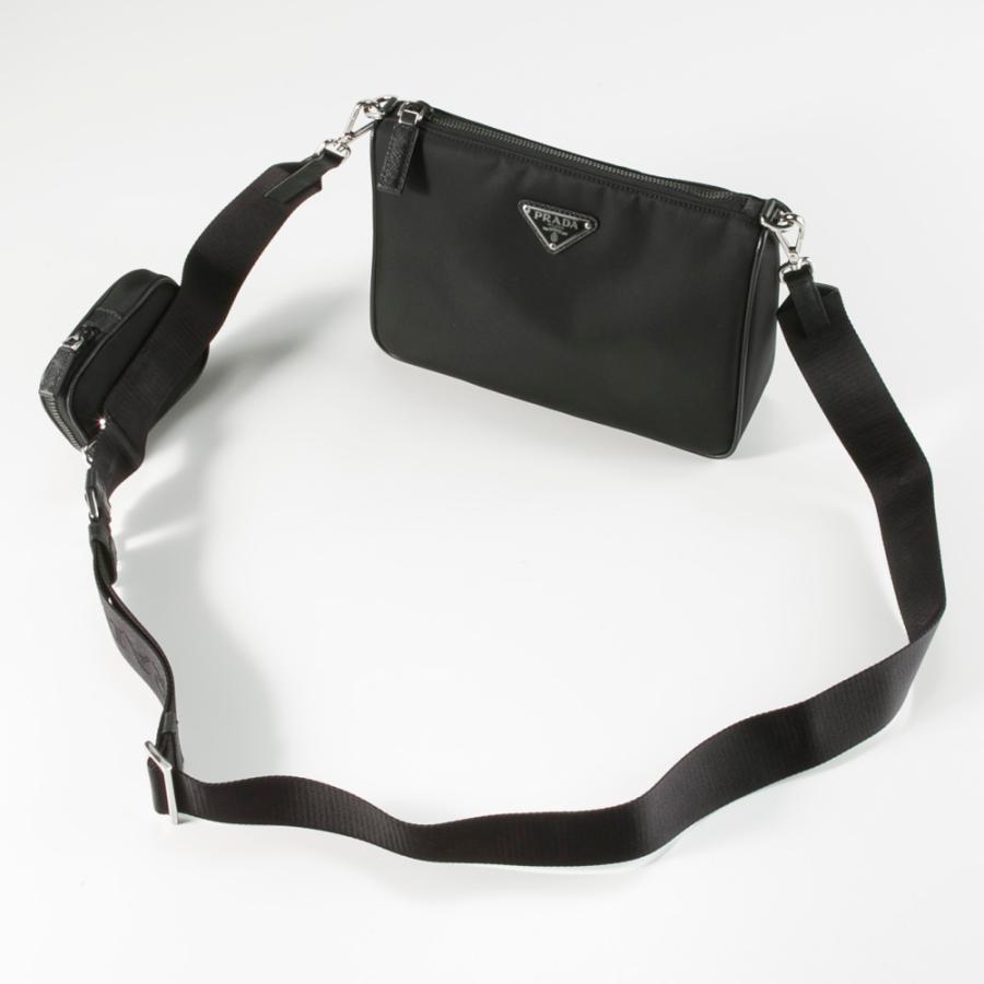 PRADA プラダ ショルダーバッグ ReNylon+SAFFIANO 横型 PRADA プラダ ショルダーバッグ ReNylon+SAFFIANO 横型