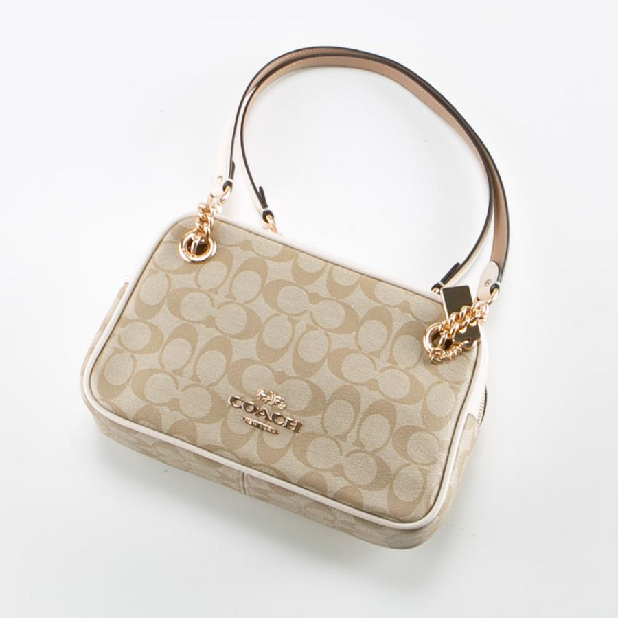 COACH コーチ ショルダーバッグ シグネチャー キャミー チェーン 
