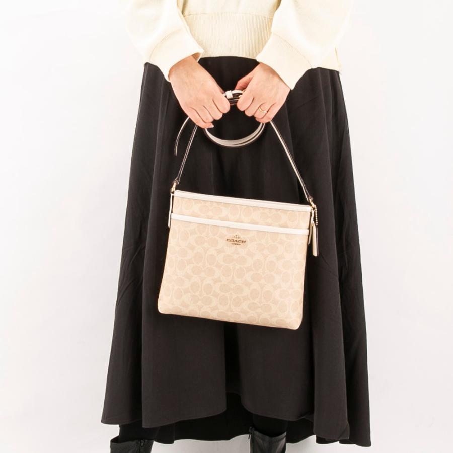 COACH（コーチ） ショルダーバッグ シグネチャー ファイルバッグ CCQ21 