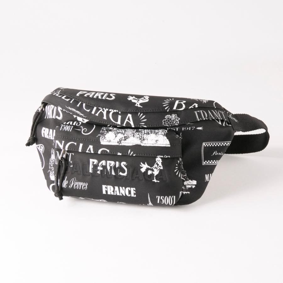 バレンシアガ BALENCIAGA ウエスト・ボディバッグ PARIS RESTO PRINT