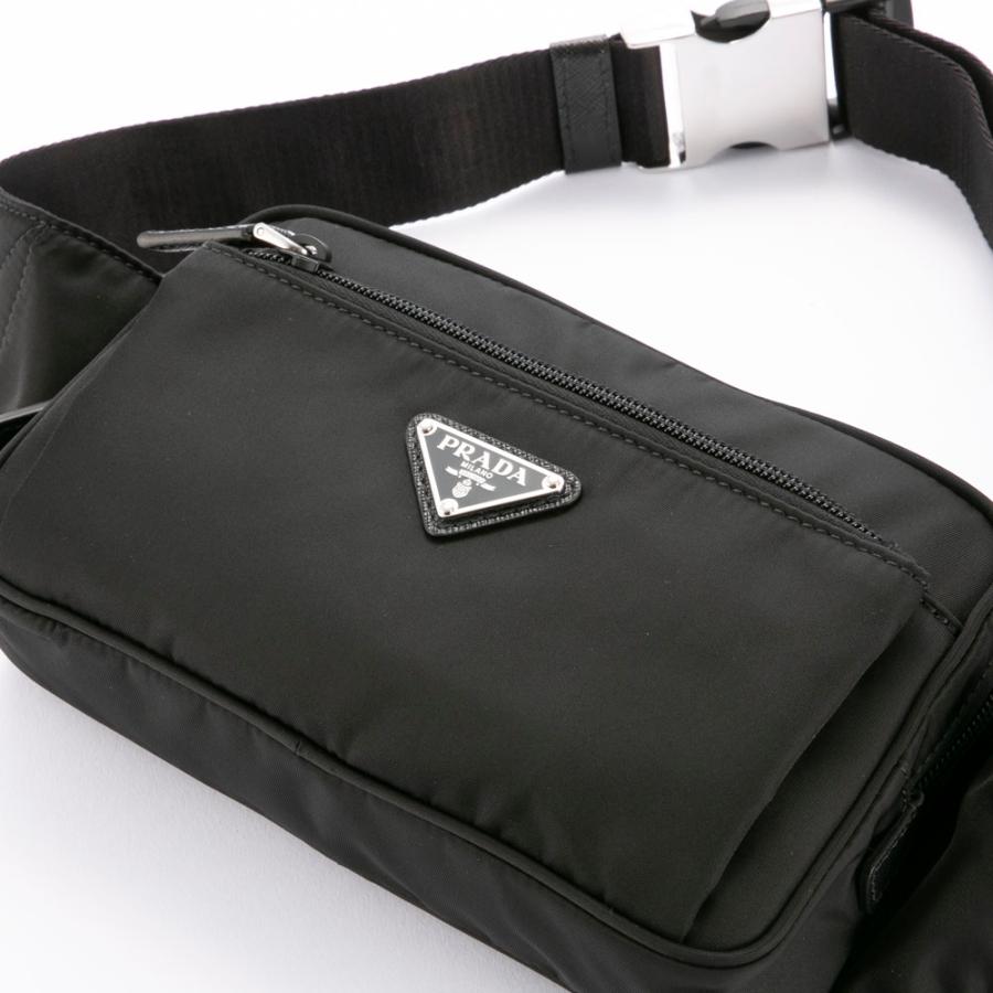 PRADA（プラダ） PRADA ReNylon+SAFFIANO 前ZIP付き クロスボディ