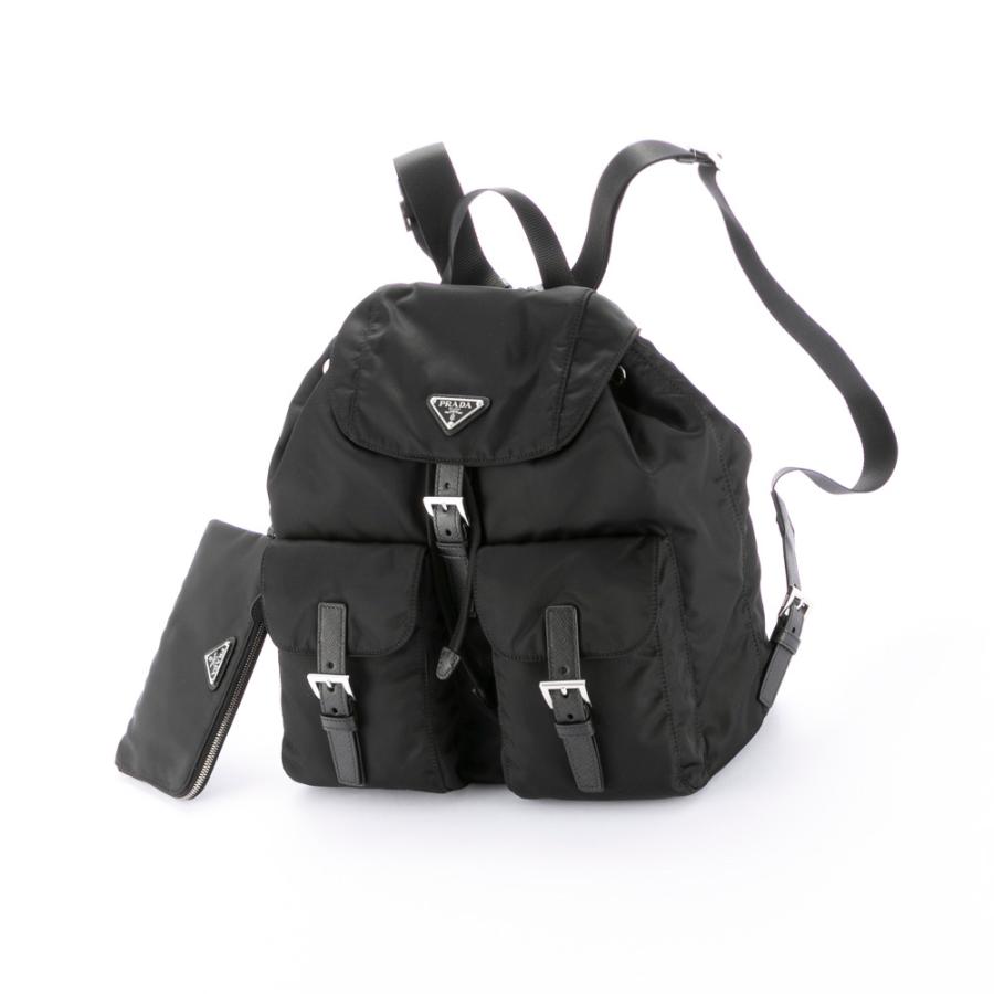 PRADA（プラダ） PRADA ReNylon Wポケット付きリュック 1BZ811 RV44