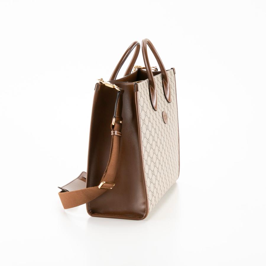 GUCCI グッチ インターロッキング トートバッグ　GGスプリーム 大容量 GUCCI（グッチ） GUCCI GGスプリームインターロッキングG MD トート