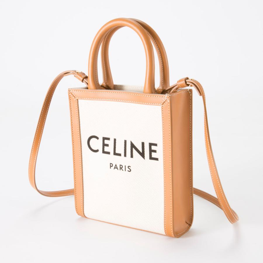 CELINE セリーヌ MINI VERTICAL CABAS ロゴ縦トートバッグ 19330