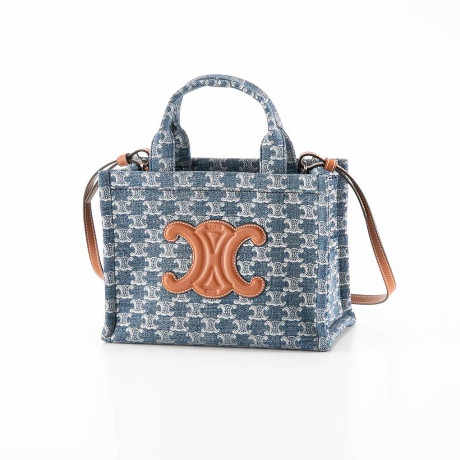 CELINE（セリーヌ） CELINE SMALL CABAS テキスタイルトートバッグ