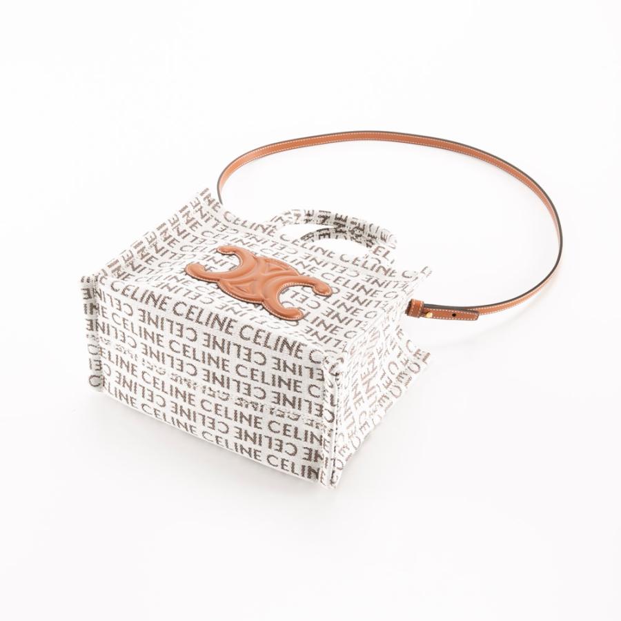 CELINE（セリーヌ） CELINE SMALL CABAS THAIS ロゴテキスタイルトート