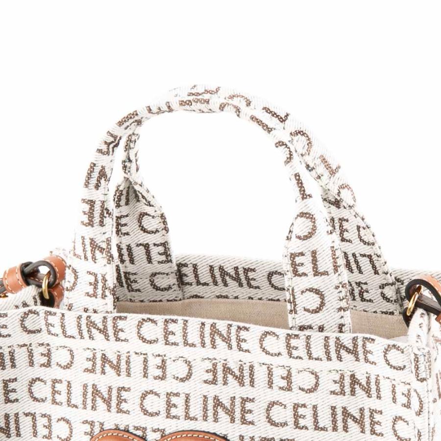 CELINE（セリーヌ） CELINE SMALL CABAS THAIS ロゴテキスタイルトート