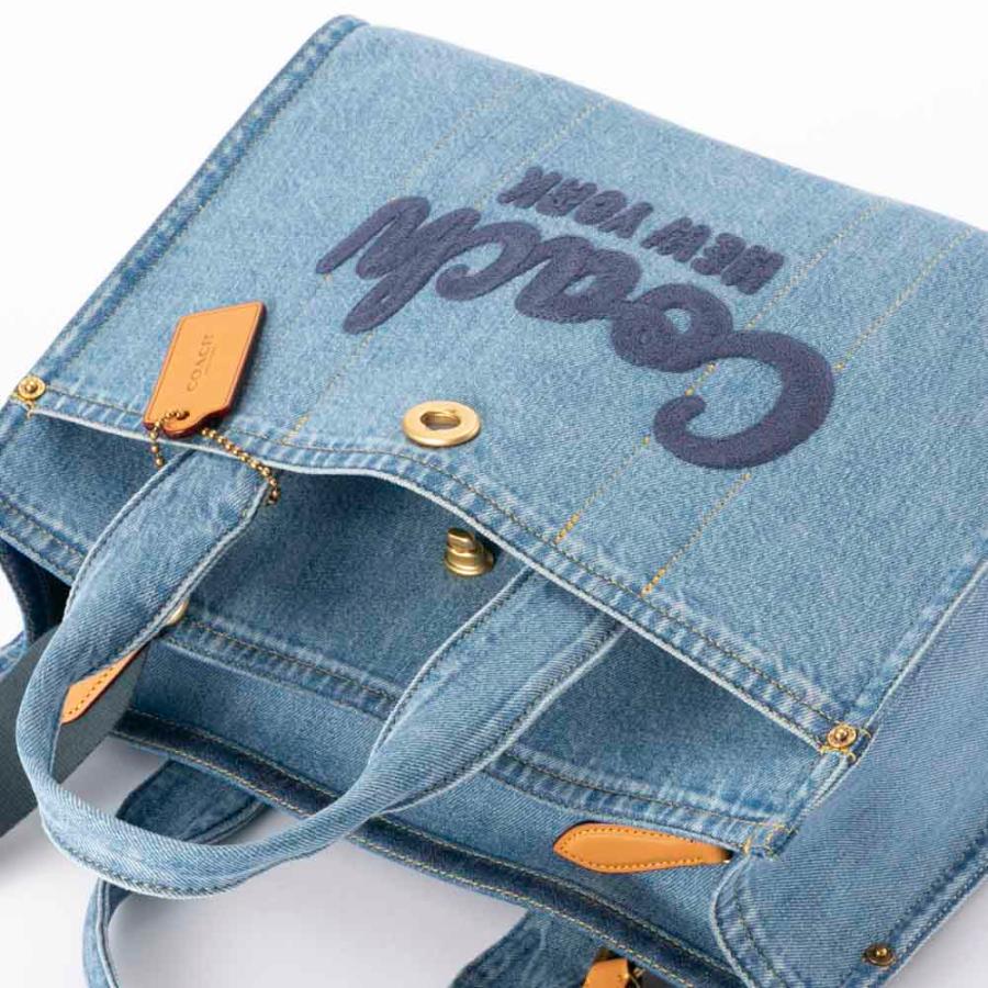 COACH（コーチ） ハンド・トートバッグ ロゴカーゴトート デニム CR657
