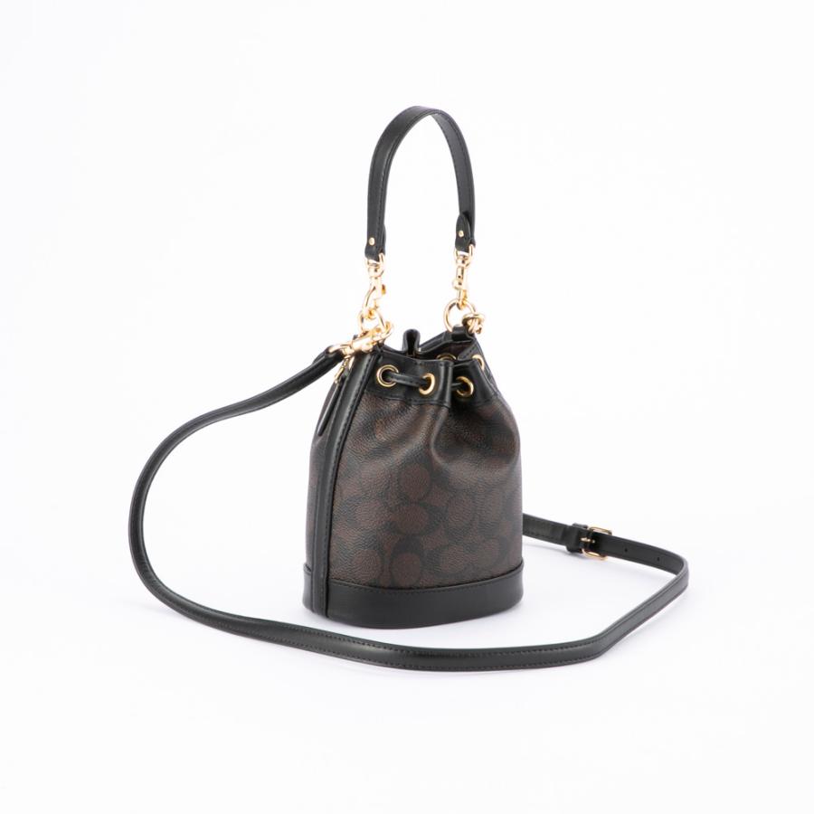 【美品】COACH ハンドバッグ シグネチャー キャンバス ブラック COACH ｺｰﾁ ｼｸﾞﾈﾁｬｰ ﾊﾝﾄﾞﾊﾞｯｸﾞ ﾌﾞﾗｯｸ/ｸﾞﾚｰ ｷｬﾝﾊﾞｽ/ﾚｻﾞｰ 【205】 の購入