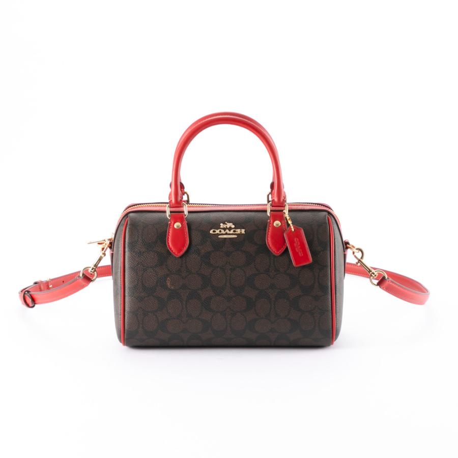 COACH（コーチ） ボストンバッグ ローワン サッチェル シグネチャー