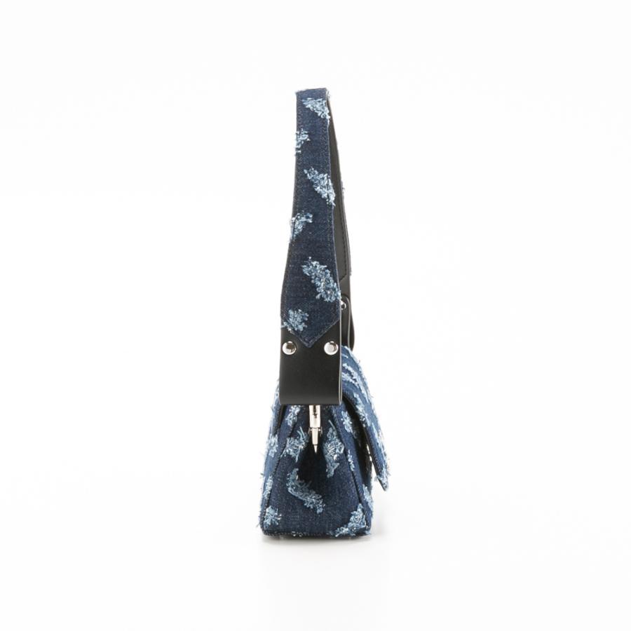 ヴィヴィアンウエストウッド Vivienne Westwood RIPPED DENIM HAZEL SMALL チェーンショルダー付きハンドバッグ 46030001W-W01BO　フィットハウスの画像