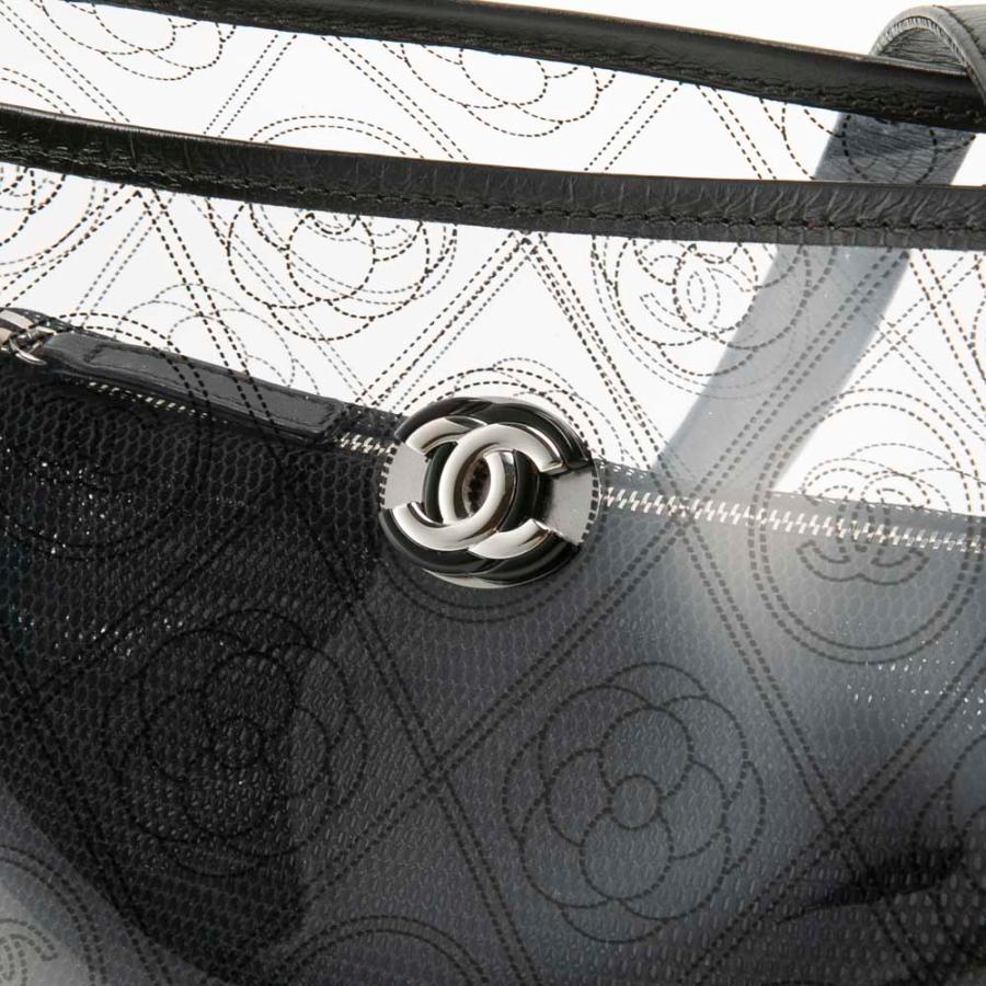 CHANEL（シャネル） カメリア＆ロゴプリントクリアバケット