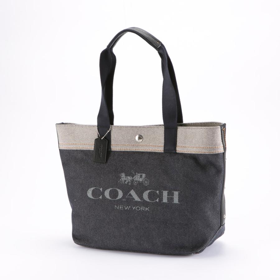 Finalsale対象商品30 Off コーチアウトレット Coach Outlet トートバッグ ウォッシュドデニムロゴトート F Sv Yf ネイビーギフトラッピング無料 想像を超えての Aplaluminum Com