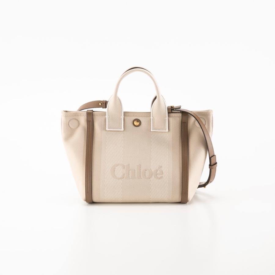 クロエ chloe CARRY スモール キャンバストートバッグ 25SS911 O65　フィットハウス
