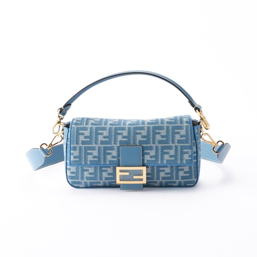 FENDI（フェンディ） FENDI FFジャカード MD バゲットバッグ 8BR600