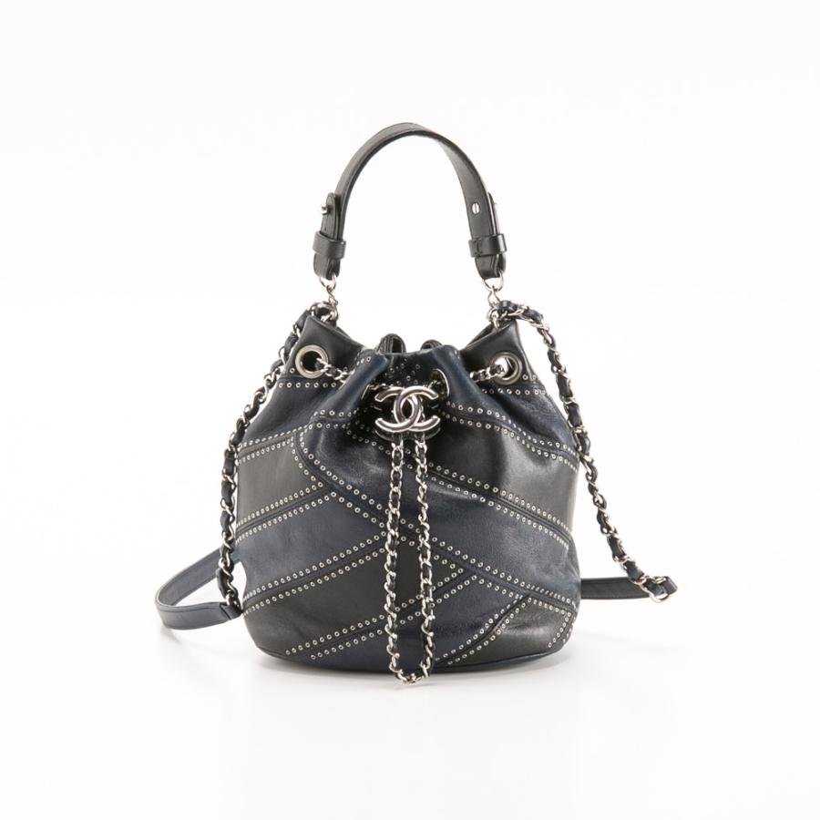 CHANEL（シャネル） 【ヴィンテージ・中古】シャネル スタッズ巾着