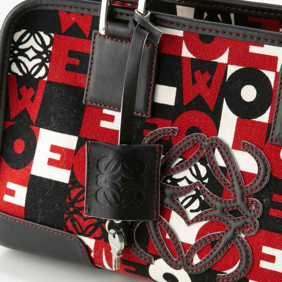 通販価格 【ヴィンテージ・】ロエベ LOEWE ハンド・トートバッグ AMAZONA ロゴ柄　フィットハウス