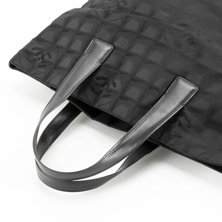 CHANEL シャネル ニュートラベルライン トートバッグ ブラック シールあり CHANEL ニュートラベルライン トートバッグ シャネル ブラック