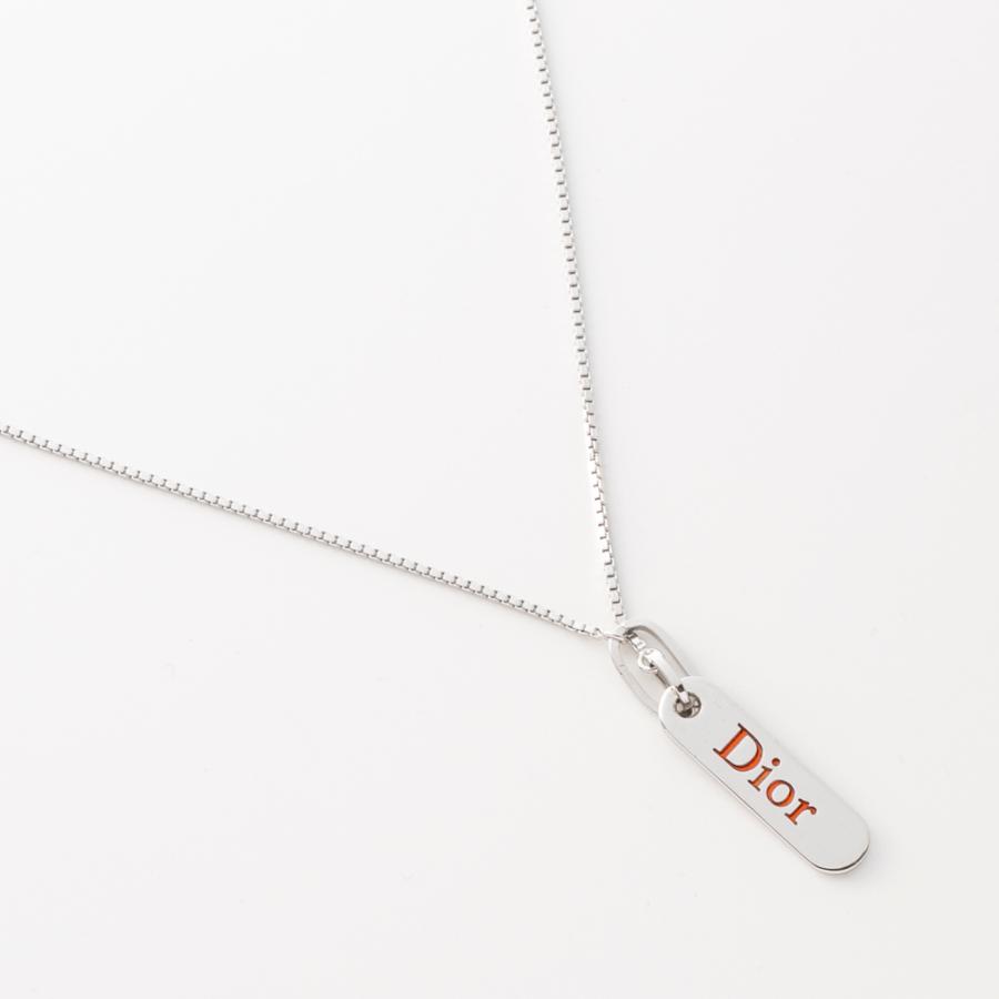 Dior プレート型ネックレス 中古・古着通販】Christian Dior (クリスチャン ディオール) ロゴ