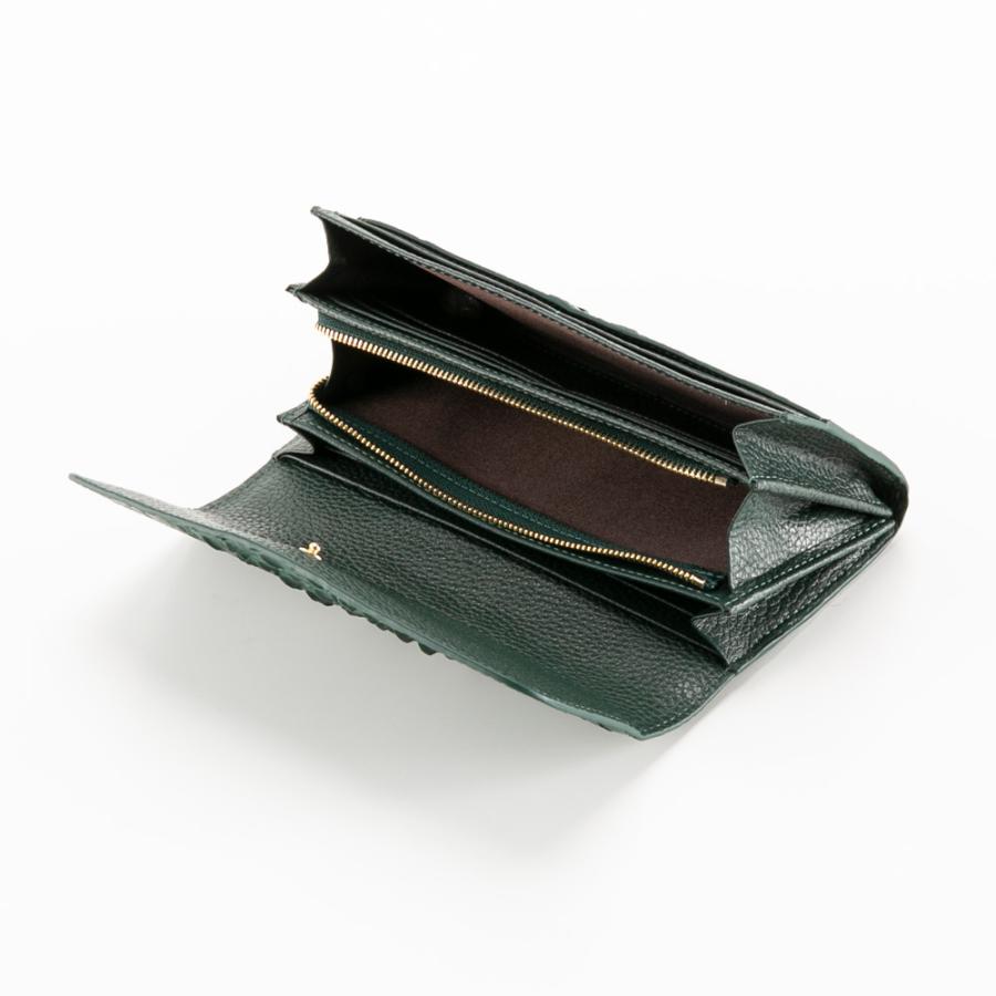 RODANIA（ロダニア） クロコダイル かぶせ長財布 RDOC9965 フィット