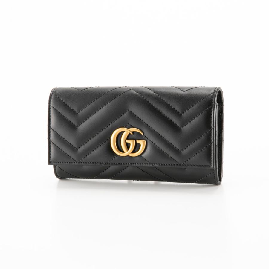 011 極美品 GUCCI 長財布 シマ 二つ折り財布 L字 DB up9 GUCCI（グッチ） GUCCI GG MARMONT2.0 長財布 443436 DTD1T フィット