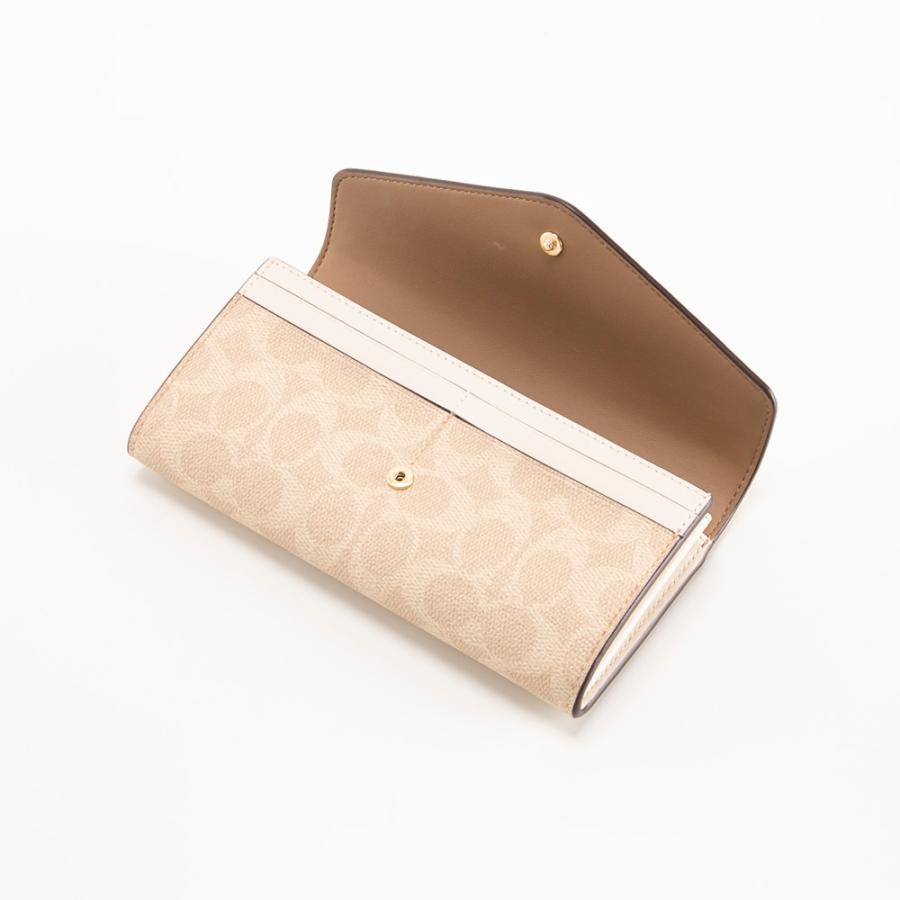 COACH ベージュ エンベロープ型長財布 COACH OUTLET｜【公式】エンベロープ ウォレット | Rakuten Fashion